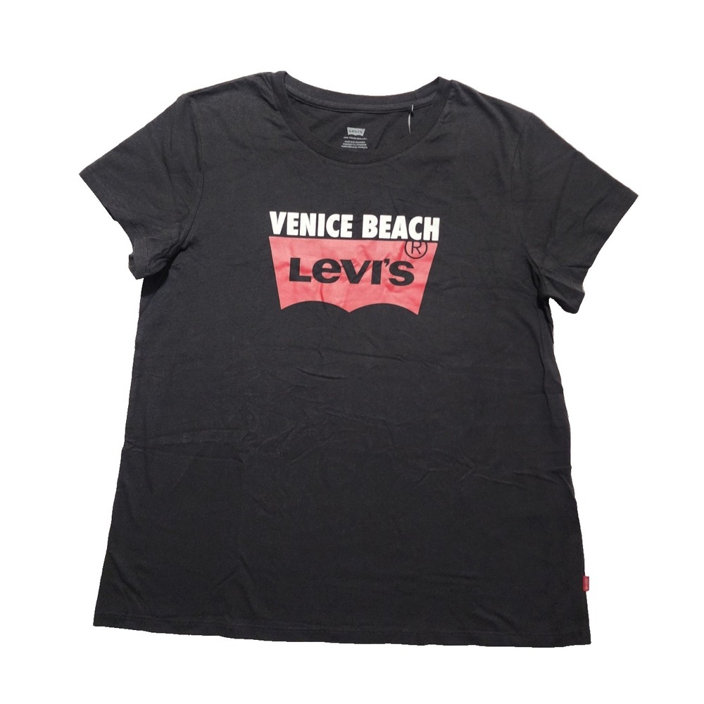 LEVI'S Women's Top Short-Sleeve Black Size L New